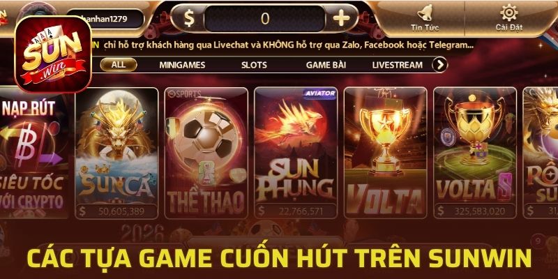 Các tựa game cuốn hút trên Sunwin 2026 luôn tạo ấn tượng mạnh