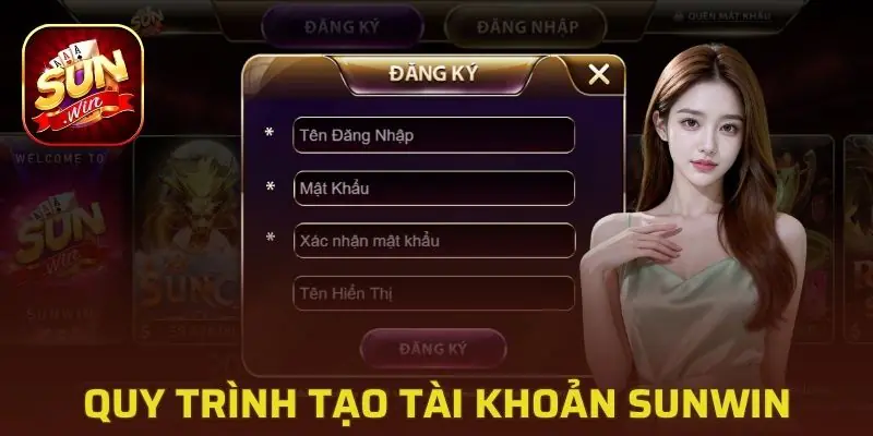 Tạo tài khoản Sunwin trước khi nhận giftcode