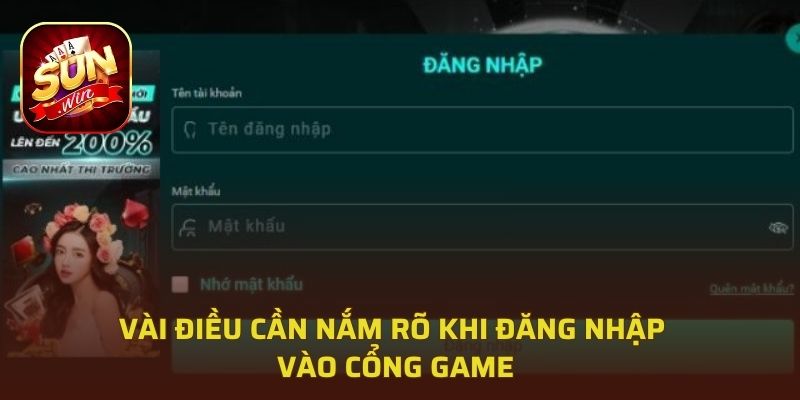 Những lưu ý khi đăng nhập Sunwin 2026 để tránh khóa tài khoản